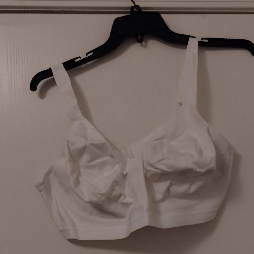 Just My Size Elegant White Bra